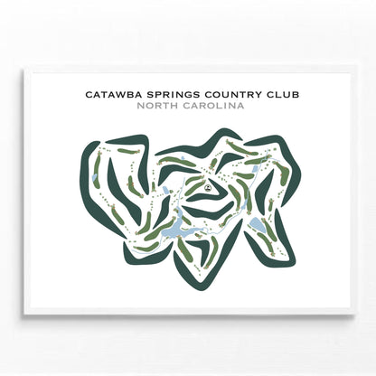 Catawba Springs Country Club, North Carolina - Printed Golf Courses