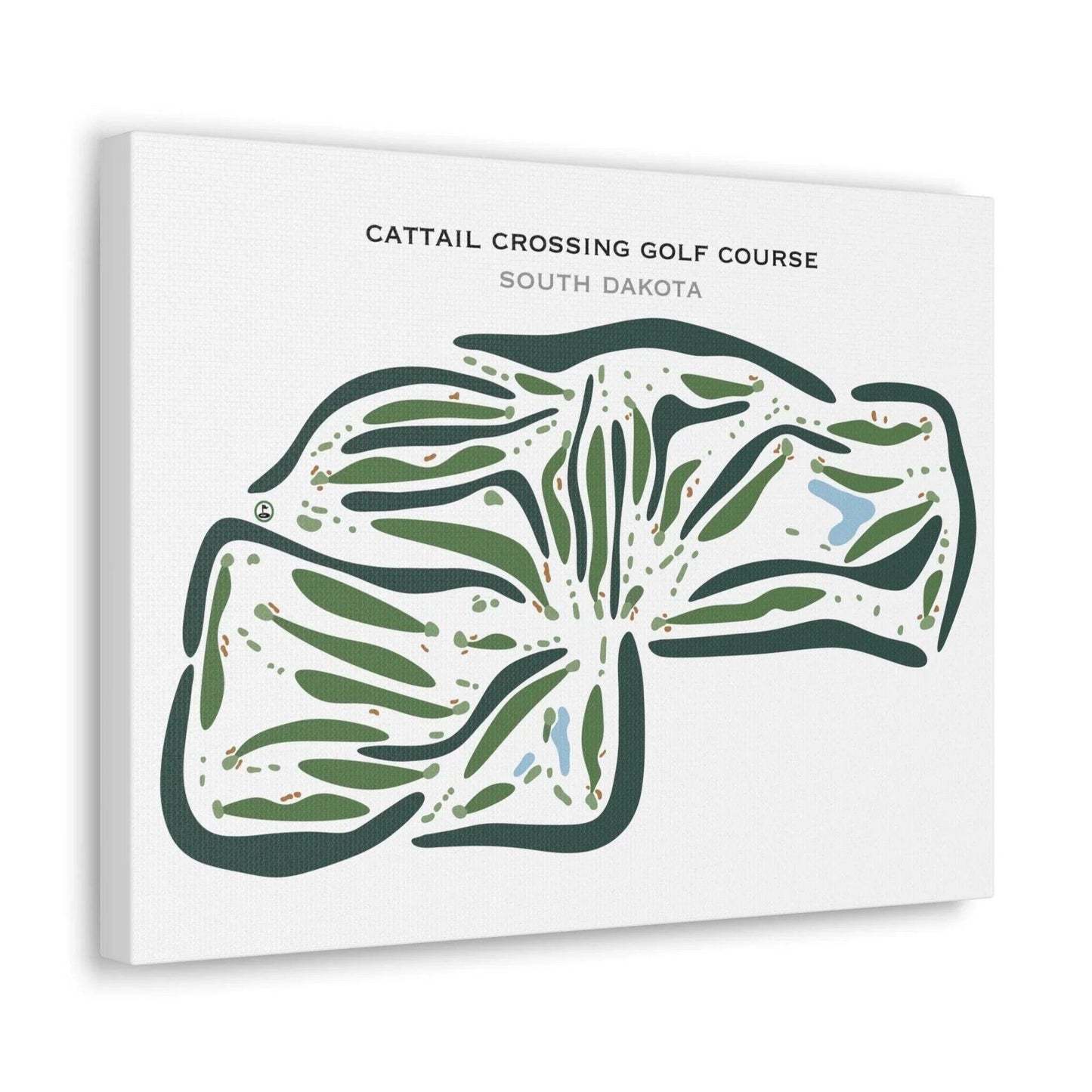 Cattail Crossing Golf Course, South Dakota - Printed Golf Courses