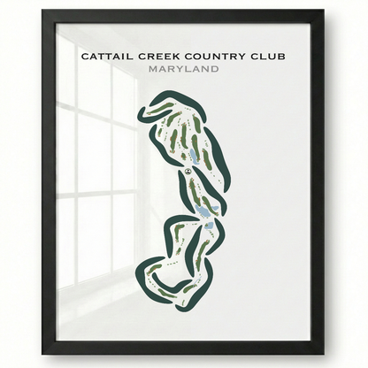 Cattail Creek Country Club, Maryland - Printed Golf Courses