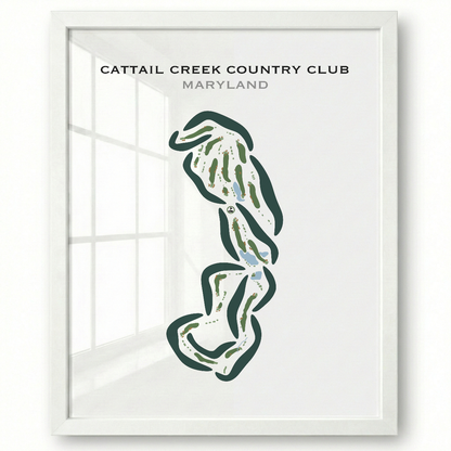 Cattail Creek Country Club, Maryland - Printed Golf Courses