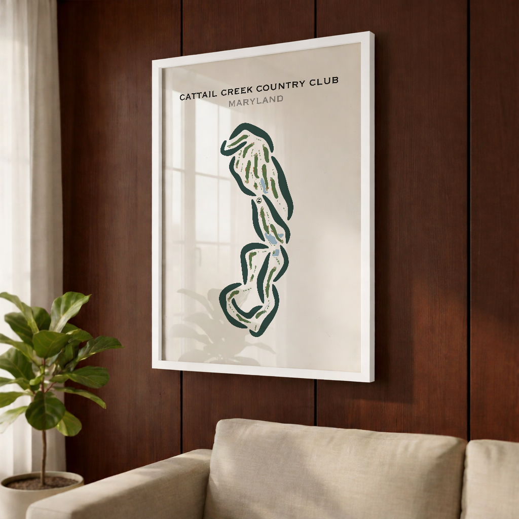 Cattail Creek Country Club, Maryland - Printed Golf Courses