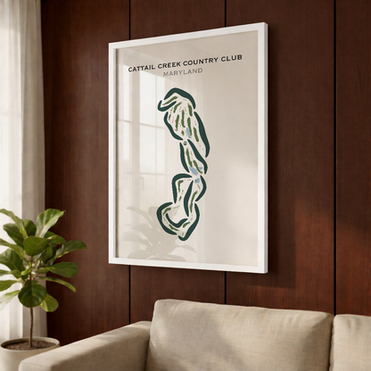 Cattail Creek Country Club, Maryland - Printed Golf Courses
