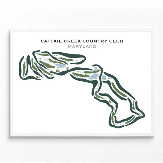 Cattail Creek Country Club, Maryland - Printed Golf Courses