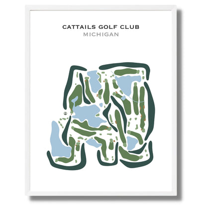 Cattails Golf Club, Michigan - Printed Golf Courses