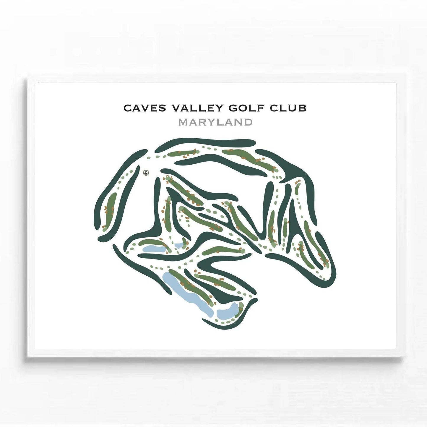 Caves Valley Golf Club, Maryland - Printed Golf Courses