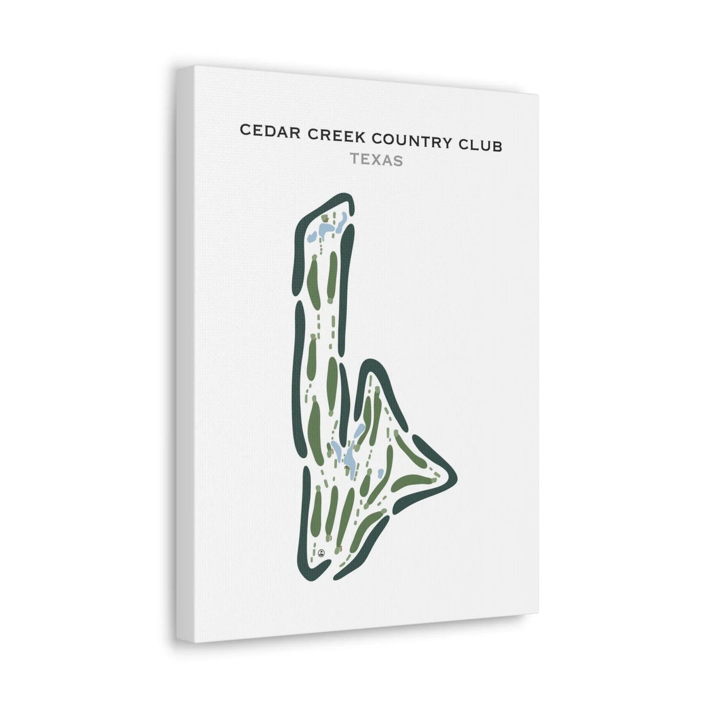 Cedar Creek Country Club, Texas - Printed Golf Courses