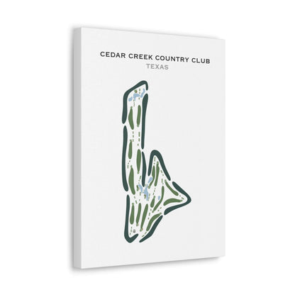 Cedar Creek Country Club, Texas - Printed Golf Courses