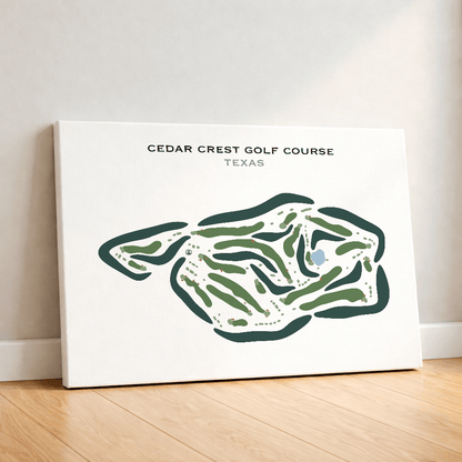 Cedar Crest Golf Course, Texas - Printed Golf Course