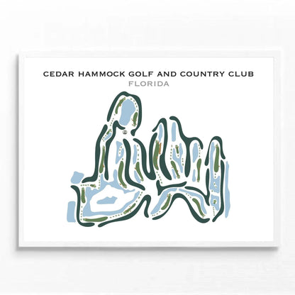 Cedar Hammock Golf and Country Club, Florida - Printed Golf Courses