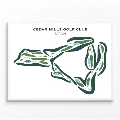 Cedar Hills Golf Course, Cedar Hills Utah - Printed Golf Courses