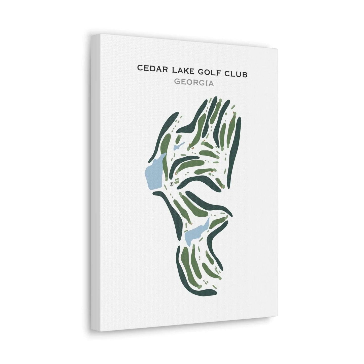 Cedar Lake Golf Club, Georgia - Printed Golf Course