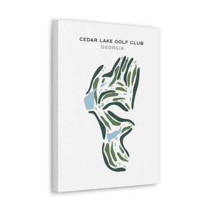 Cedar Lake Golf Club, Georgia - Printed Golf Course