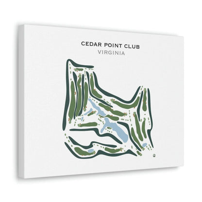 Cedar Point Club, Virginia - Printed Golf Course