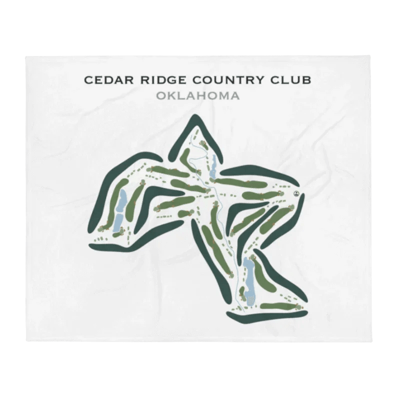 Cedar Ridge Country Club, Oklahoma - Printed Golf Courses