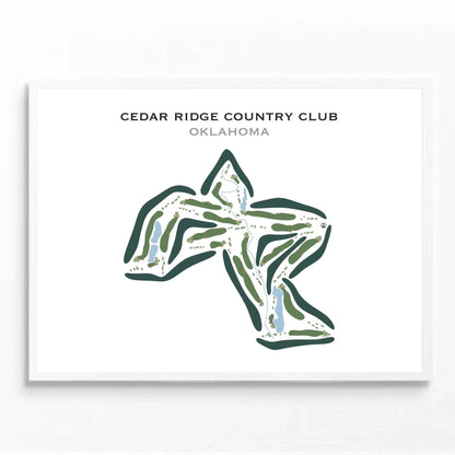 Cedar Ridge Country Club, Oklahoma - Printed Golf Courses