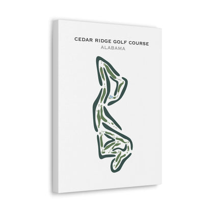 Cedar Ridge Golf Course, Alabama - Printed Golf Course