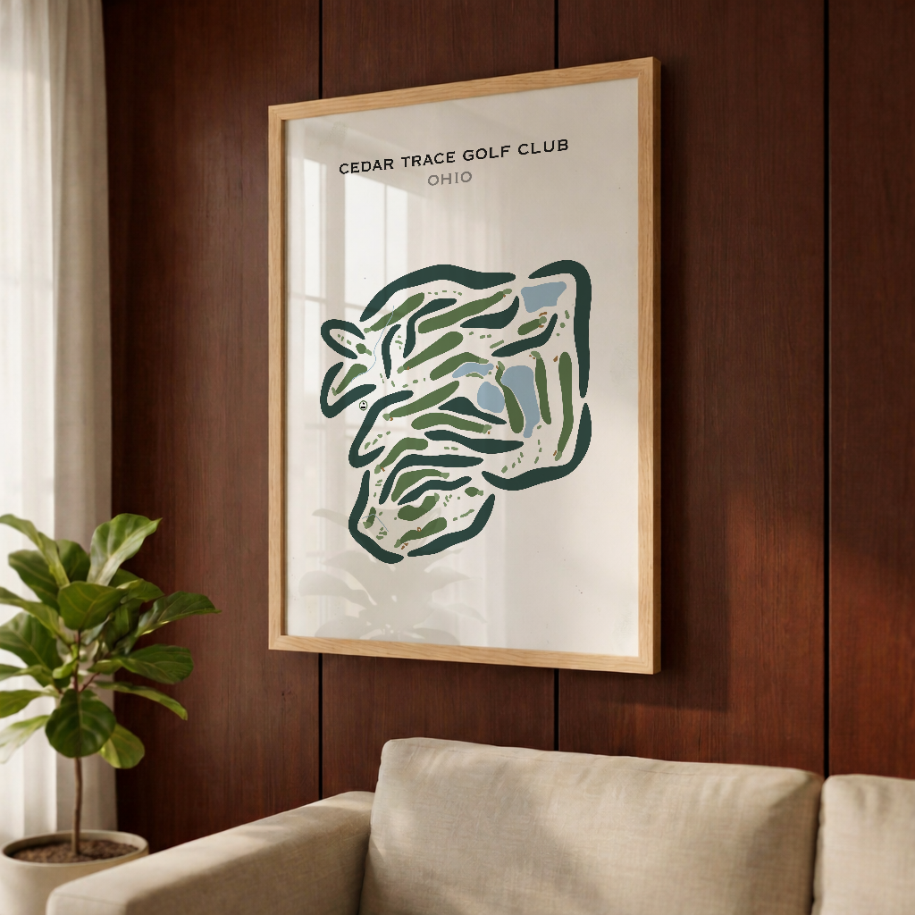 Cedar Trace Golf Club, Ohio - Printed Golf Courses