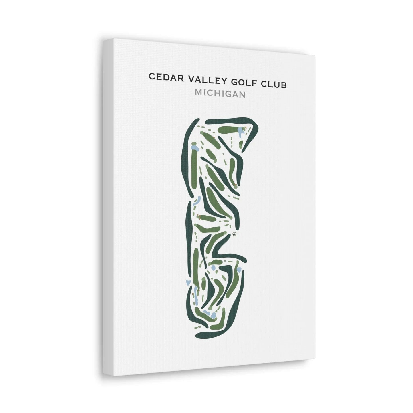 Cedar Valley Golf Club, Michigan - Printed Golf Courses