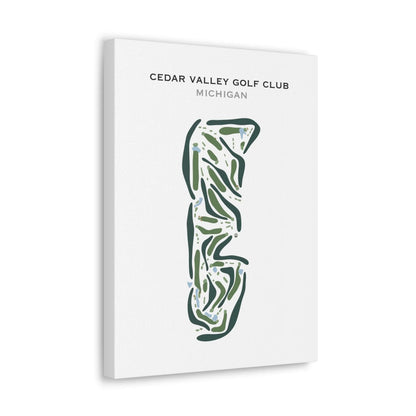 Cedar Valley Golf Club, Michigan - Printed Golf Courses