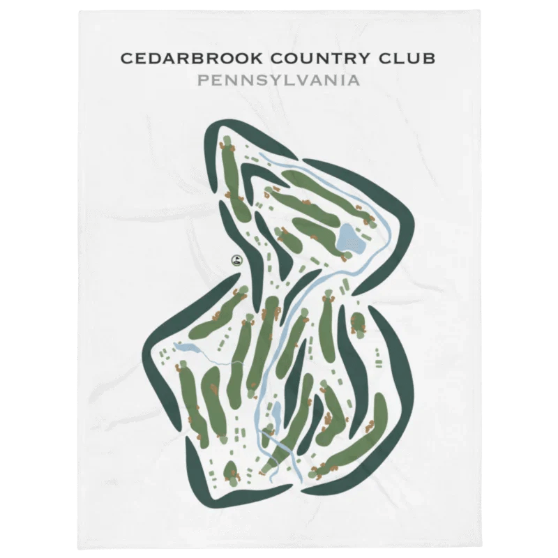 Cedarbrook Country Club, Pennsylvania - Printed Golf Courses