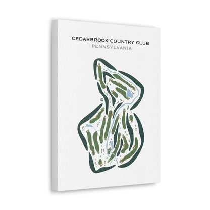 Cedarbrook Country Club, Pennsylvania - Printed Golf Courses