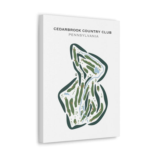 Cedarbrook Country Club, Pennsylvania - Printed Golf Courses