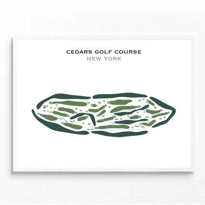 Cedars Golf Course, New York - Printed Golf Courses