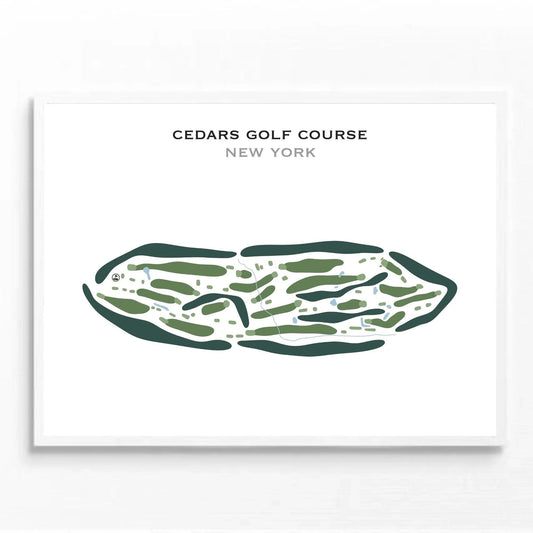 Cedars Golf Course, New York - Printed Golf Courses
