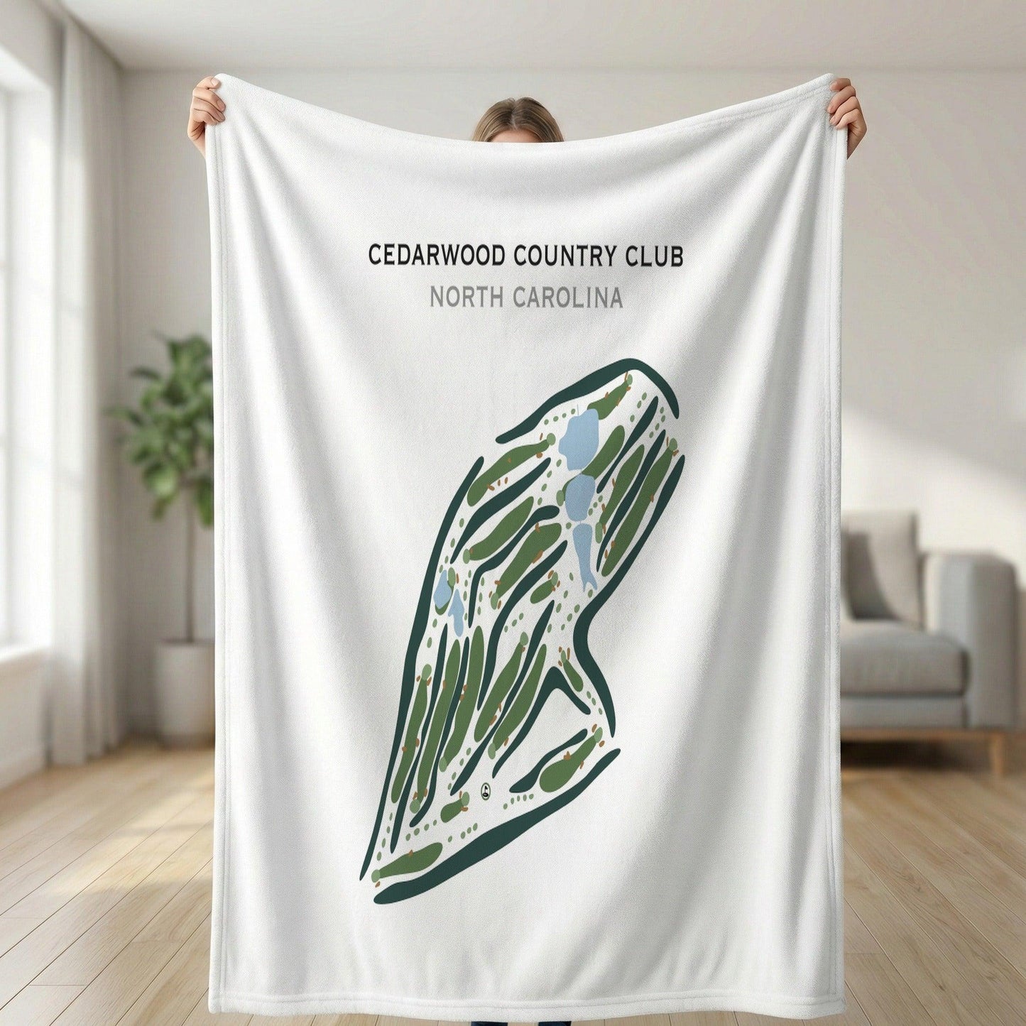Cedarwood Country Club, North Carolina - Printed Golf Courses