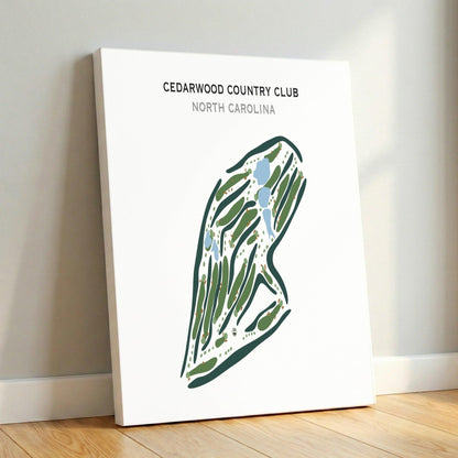 Cedarwood Country Club, North Carolina - Printed Golf Courses