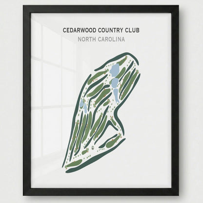 Cedarwood Country Club, North Carolina - Printed Golf Courses