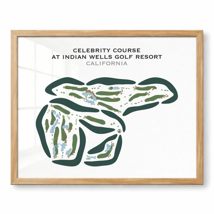Celebrity Course at Indian Wells Golf Resort, California - Printed Golf Courses