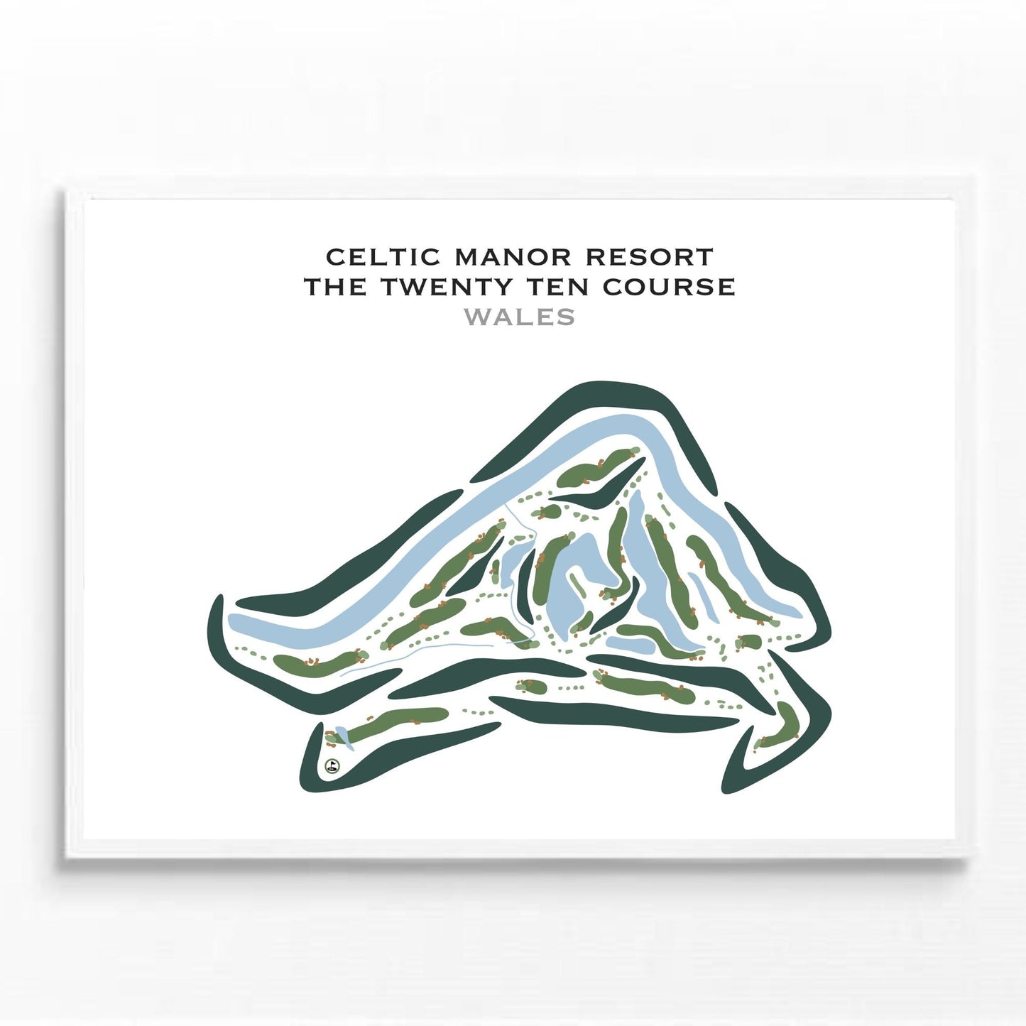 The Celtic Manor Resort - The Twenty Ten Course, Wales - Printed Golf Courses
