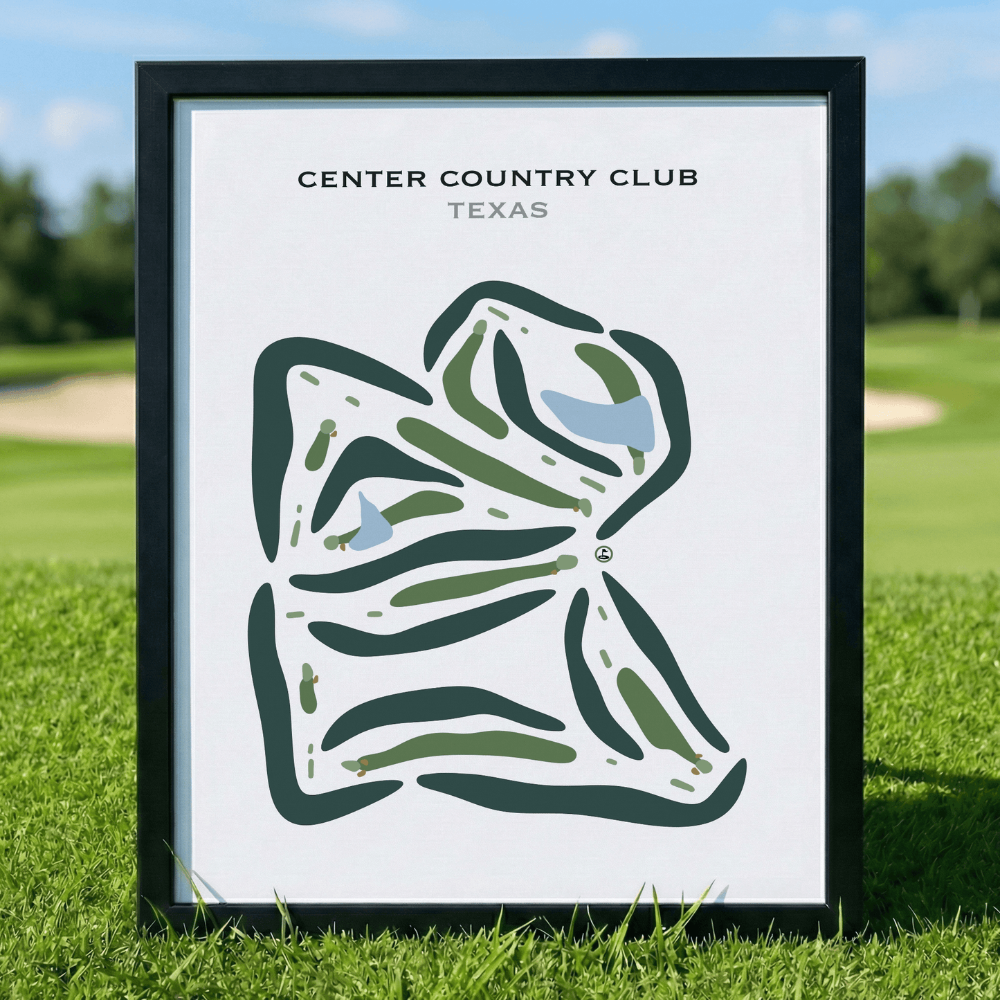 Center Country Club, Texas - Printed Golf Course