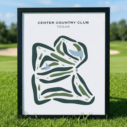 Center Country Club, Texas - Printed Golf Course