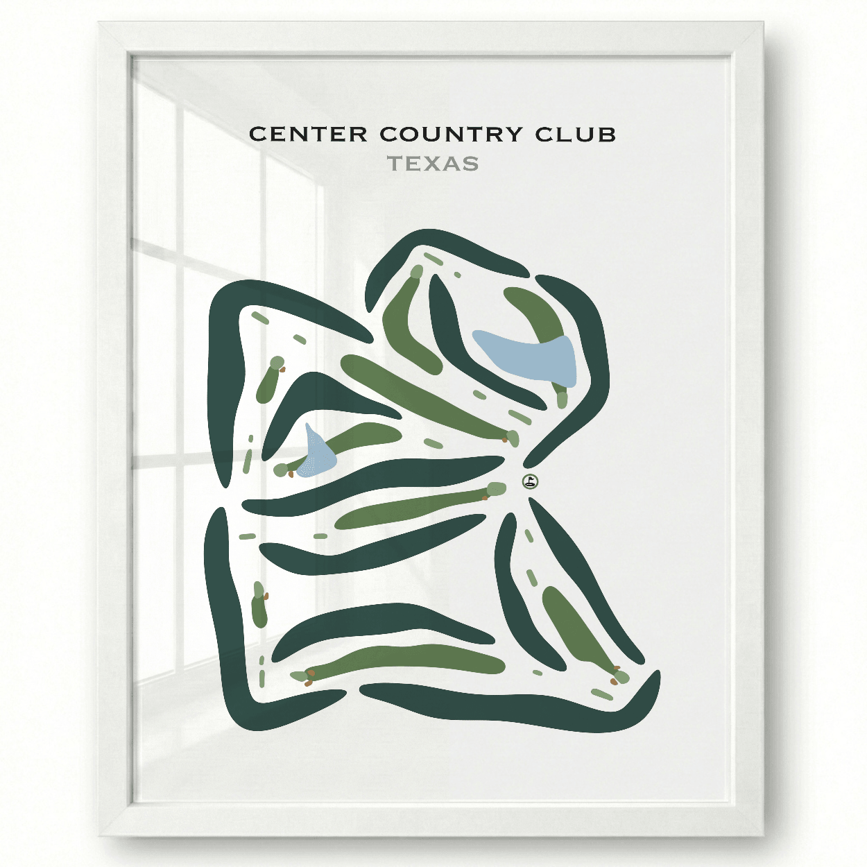 Center Country Club, Texas - Printed Golf Course