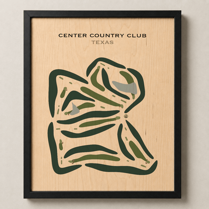 Center Country Club, Texas - Printed Golf Course