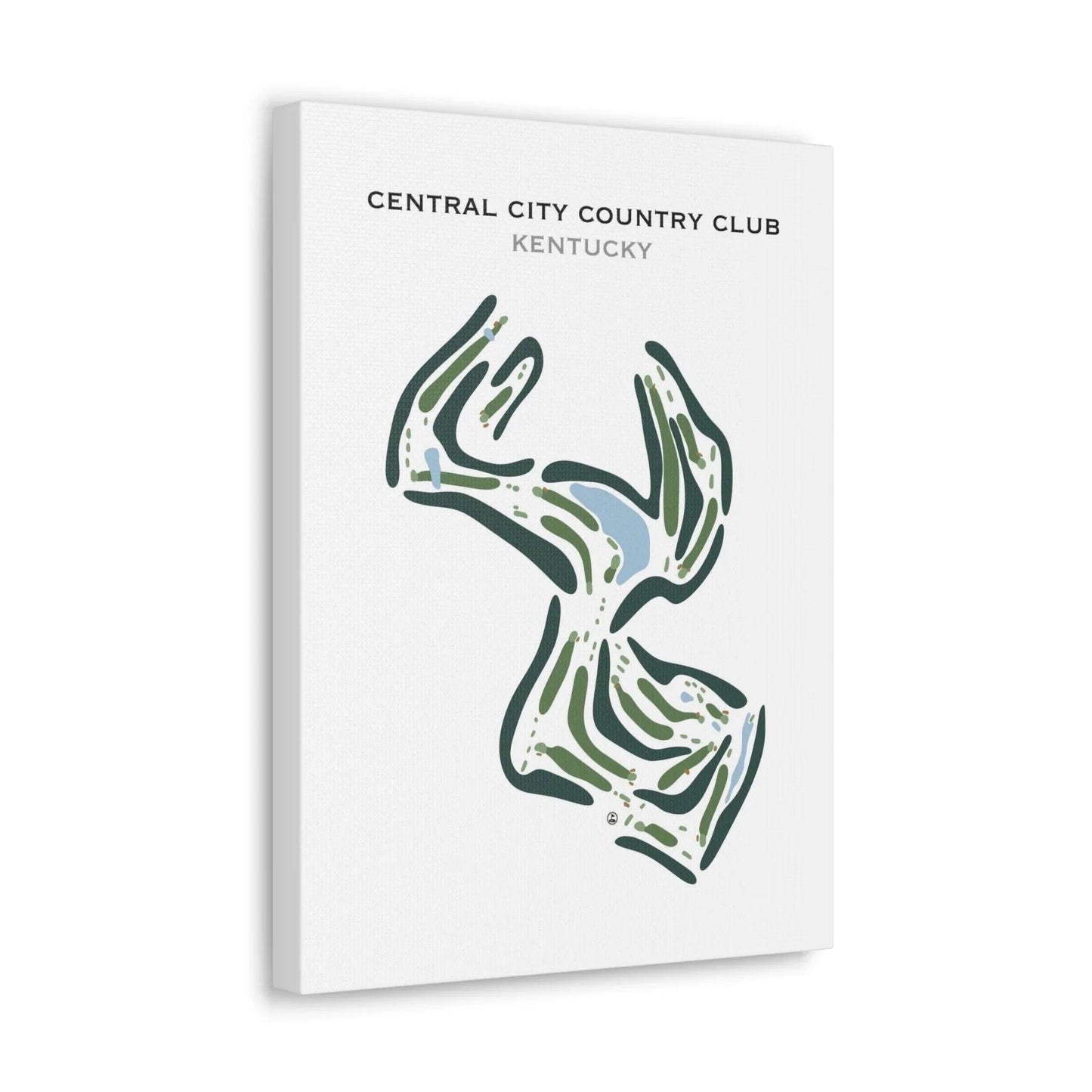 Central City Country Club, Kentucky - Printed Golf Course