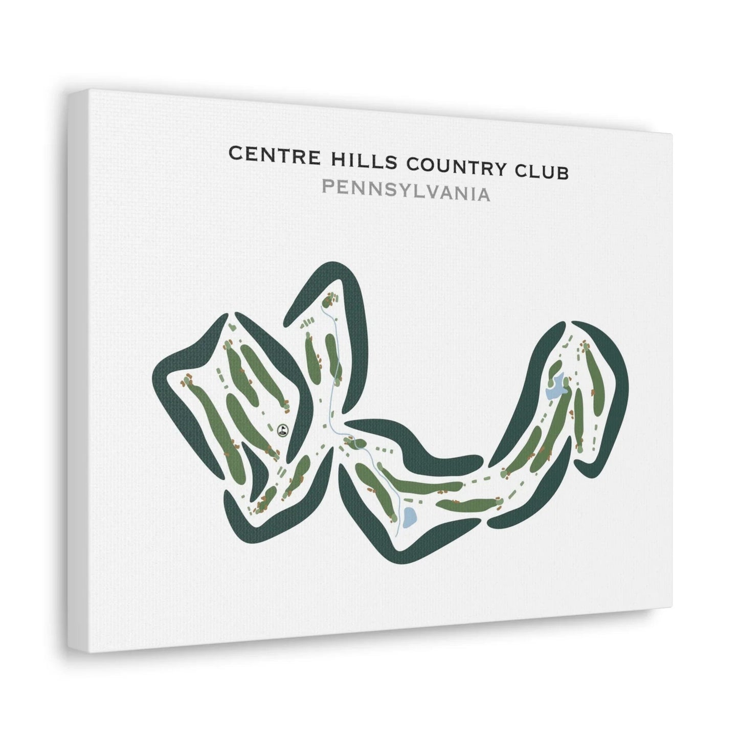 Centre Hills Country Club, Pennsylvania - Printed Golf Courses