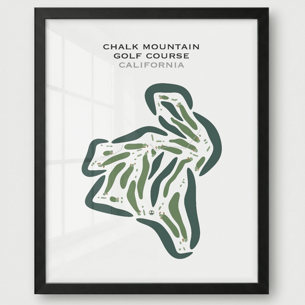 Chalk Mountain Golf Course, California - Printed Golf Courses