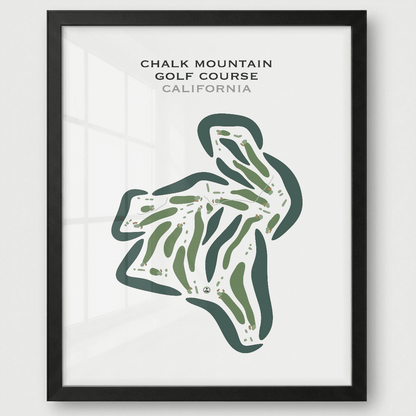 Chalk Mountain Golf Course, California - Printed Golf Courses