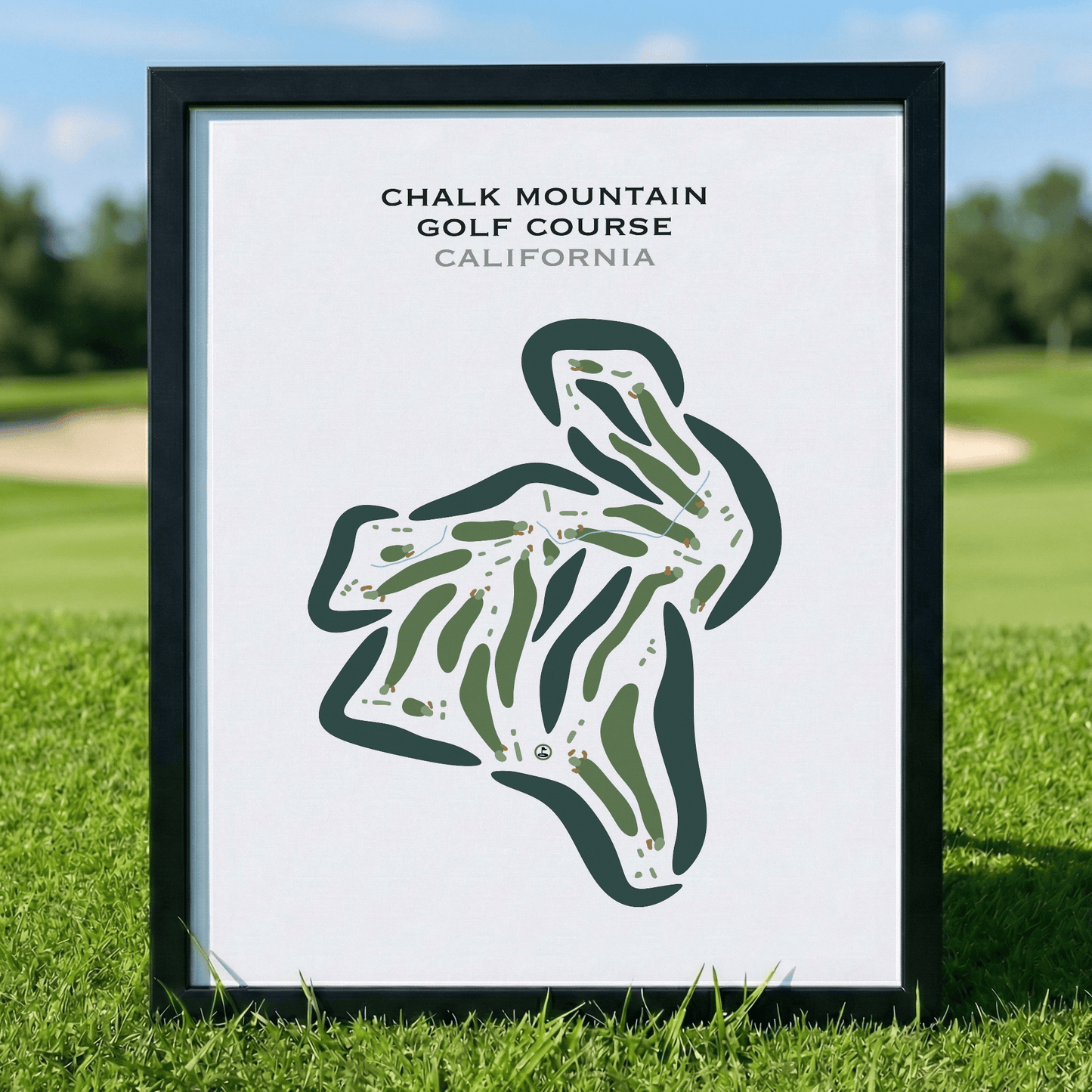 Chalk Mountain Golf Course, California - Printed Golf Courses