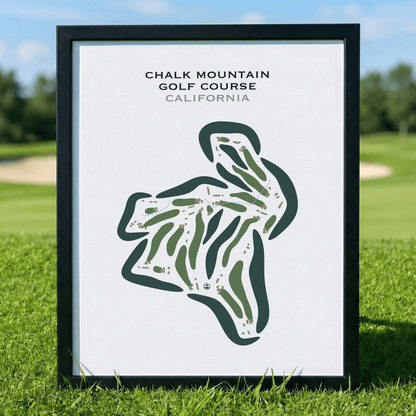 Chalk Mountain Golf Course, California - Printed Golf Courses