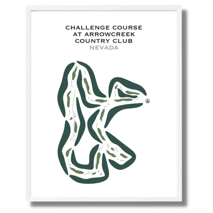 Challenge Course at Arrowcreek Country Club, Nevada - Printed Golf Courses