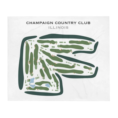 Champaign Country Club, Illinois - Printed Golf Course