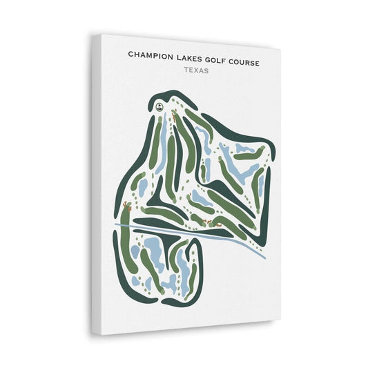 Champion Lakes Golf Course, Texas - Printed Golf Courses