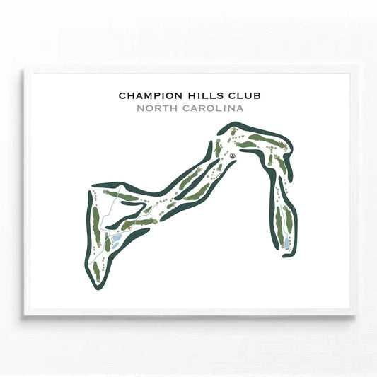 Champion Hills Club, North Carolina - Printed Golf Courses
