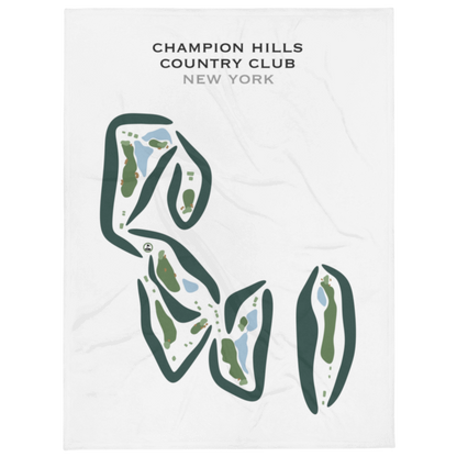 Champion Hills Country Club, New York - Printed Golf Courses