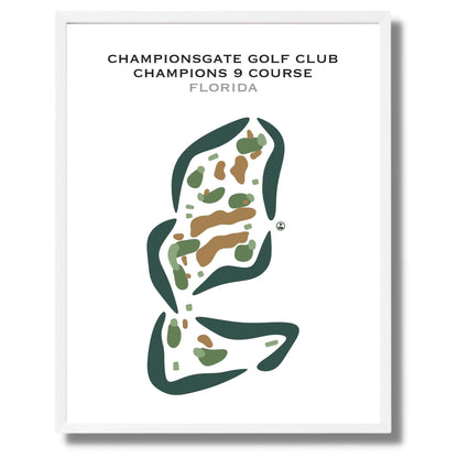 ChampionsGate Golf Club, Champions 9 Course, Florida - Printed Golf Courses