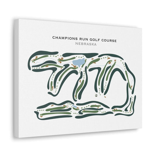 Champions Run Golf Course, Nebraska - Printed Golf Courses